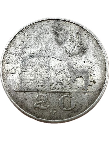 20 Francs 1949 Leopold III Dutch Text Belgium