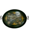Galatas Bridge Metallic Hand-painted Tray Second Half of 19th Century