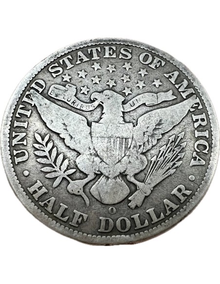1/2 Dollar 1909 O Barber Half Dollar