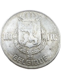 100 Francs 1948 Leopold III Kings French Text Βέλγιο 2