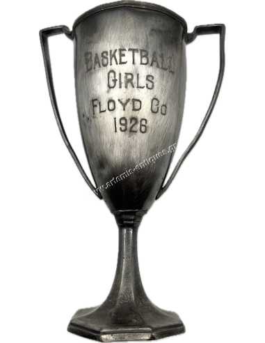 Basketball Girls Floyd Co 1926 Επάργυρο Κύπελλο από Wallace Bros. Co