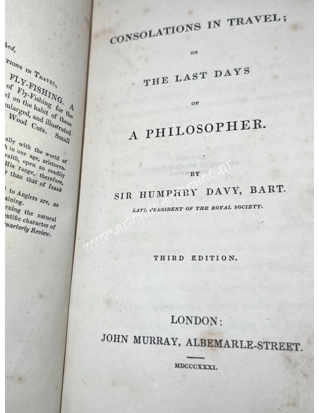 Consolations in Travel or the Last Days of a Philosopher 1831