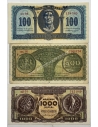 100 Drachmas , 500 Drachmas , 1000 Drachmas 1953