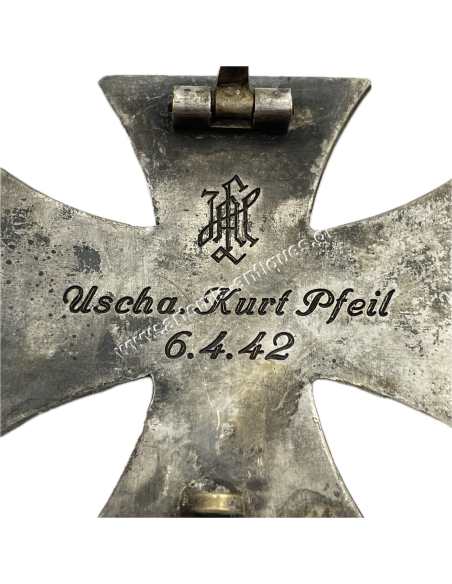 Iron Cross 1939 A Class Round 3 Variety LSSAH SS Panzer Division , 6 April 1942 , Awarded