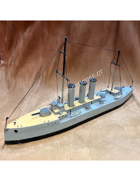 Battleship Averof Wooden Model 1960s