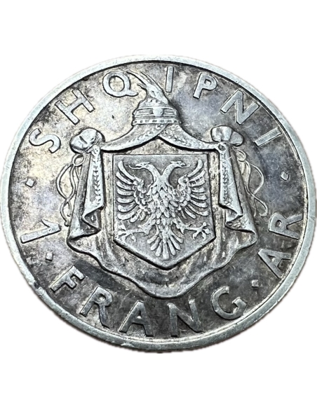 1 Frang 1935 Ar-Zog I Albania