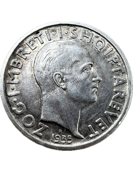 1 Frang 1935 Ar-Zog I Albania
