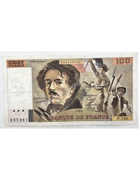100 Francs 1989 Γαλλία