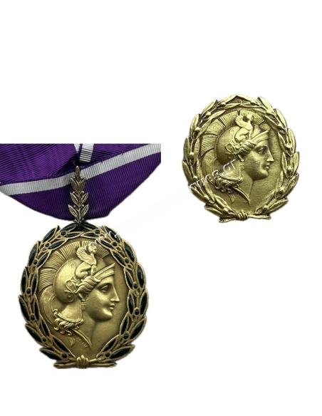 Academy of Athens 25 March 1926 Medal and Miniature