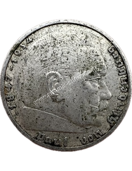 2 Mark 1937 A Paul von Hindenburg Germany