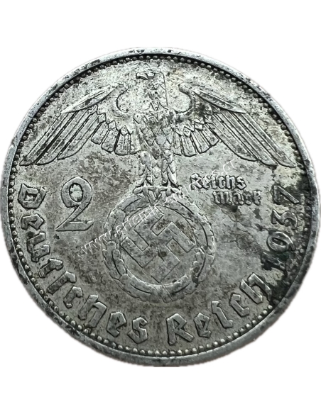 2 Mark 1937 A Paul von Hindenburg Germany