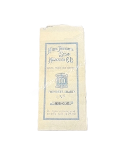 HELLENIC Transatlantic Steam Navigation Title 10 Founder's Shares 1907 2