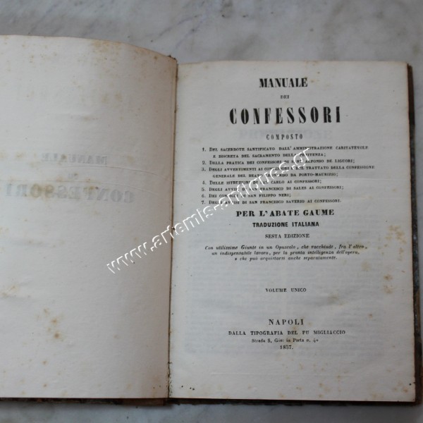 MANUALE DEI CONFESSORI