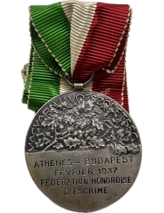 Athenes - Budapest Fevrier 1937 Federation Hongroise D'Escrime 2