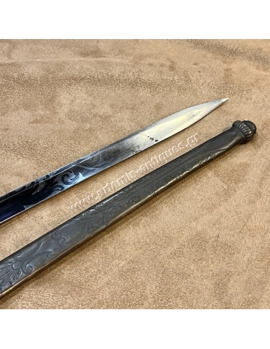 First French Empire Officers Short Sword Blued and Gilt
