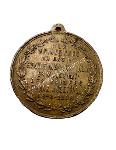 Franz Joseph I 1848-1908 60th Anniversary of Reign Austria