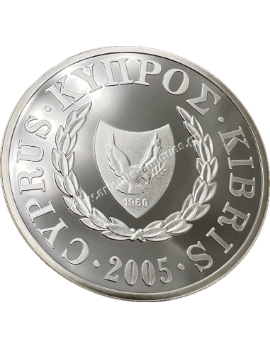 1 Pound 2005 Mediterranean Monk Seal Silver Proof Cyprus