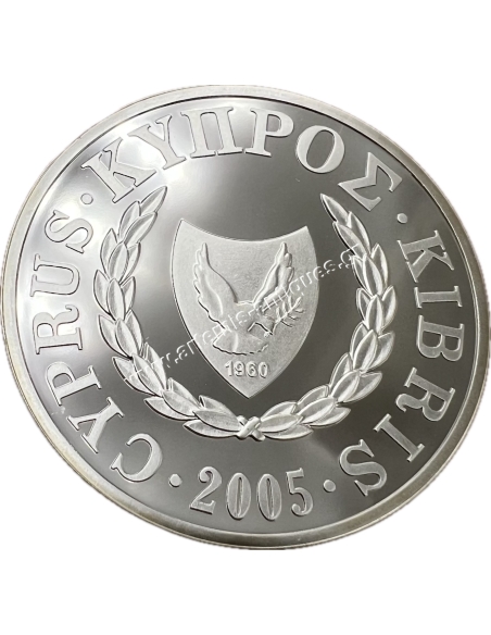1 Pound 2005 Mediterranean Monk Seal Silver Proof Cyprus