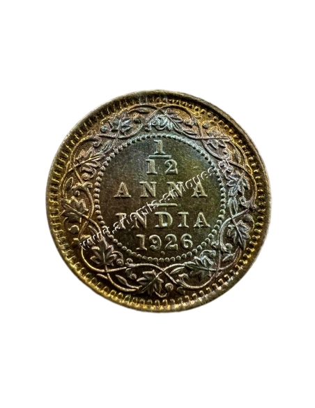 1/12 Anna 1926. UNC George V Βρετανική Ινδία