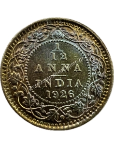 1/12 Anna 1926. UNC George V Βρετανική Ινδία 2