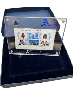 Espana 2004 Exposition Mundial de Filatelia Valencia Monarquia Φεγιέ σε Συλλεκτική Θήκη