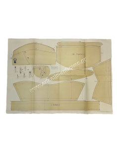 Royal Greek Air Force Side Cap Pattern Lithograph