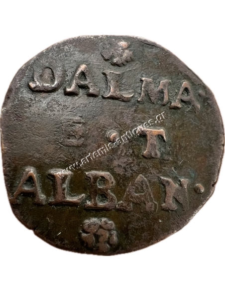 2 Soldi (1 Gazette) 1796 Dalma E.T Alban DA.10a Dalmatia and Albania Venice Italian States