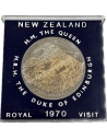 1 Dollar 1970 Royal Visit Elizabeth II Νέα Ζηλανδία