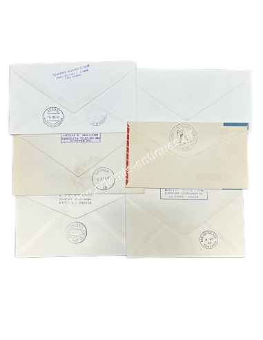 Quantas Πτήση Ολυμπιακής Δάδας 1956 ,Sabena, Austrian Airlines, Swissair 1η Πτήση,KLM 50 χρόνια, 6 Φάκελοι 1966-1982