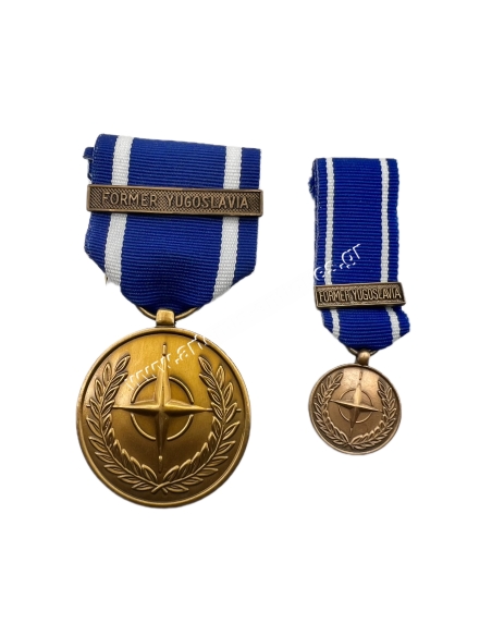 NATO Medal and Miniature Medal Former Yugoslavia