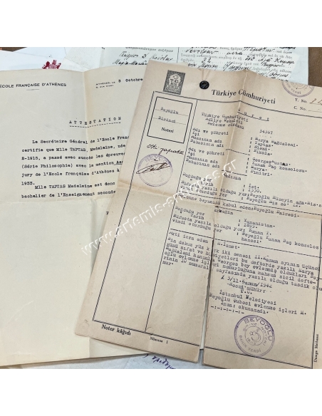 Various papers, documents and photographs, Archive of G.Coustas