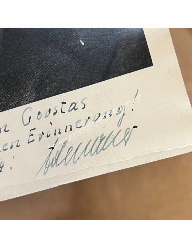 Υπογεγραμμένη φωτογραφία του Konrad Adenauer αφιερωμένη στο Γεώργιο Κούστα