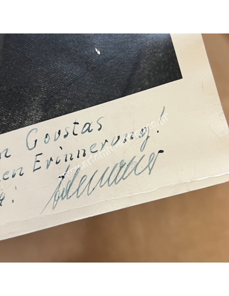 Υπογεγραμμένη φωτογραφία του Konrad Adenauer αφιερωμένη στο Γεώργιο Κούστα