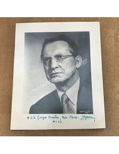 Alcide De Gasperi Signed Picture Dedicated to Georgios Coustas 2
