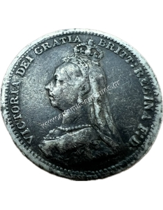 3 Pence 1890 Victoria Ηνωμένο Βασίλειο
