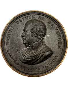 Manuel Depute de la Vendee Dedie a la Garde Nationale, Cast of the Obverse of the Medal