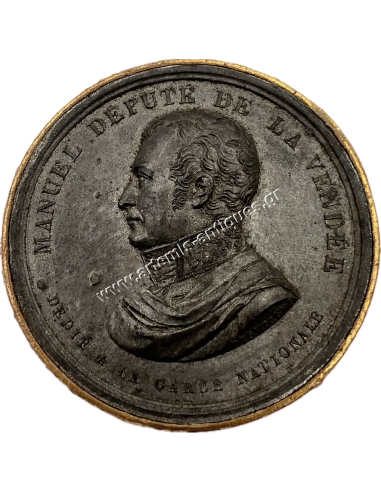 Manuel Depute de la Vendee Dedie a la Garde Nationale, Cast of the Obverse of the Medal