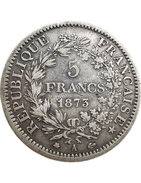 5 Francs 1873 A Γαλλία