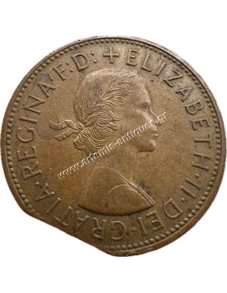 1 Penny 1967 Elizabeth II United Kingdom Mint Error