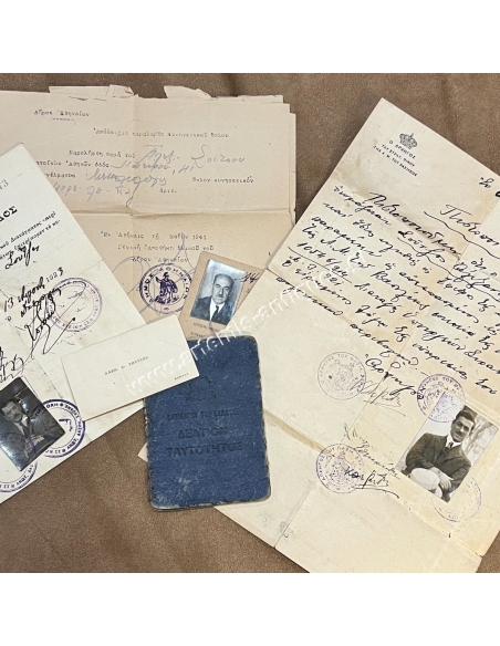 Archive of Alexandros Soutzos, Contains a document of Constantine Levidis as Chief of the Military House of H.M. the King