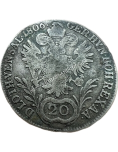 20 Kreuzer 1806 A Francis II Αυστριακή Αυτοκρατορία 2