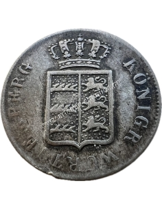 6 Kreuzer 1839 William I Kingdom of Württemberg
