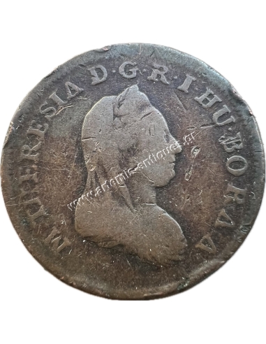 1 Kreuzer 1780 N Maria Theresia Austrian Empire Rare