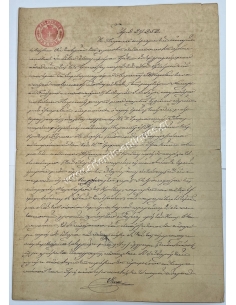Πληρεξούσιο 1889 με Υπογραφές Δ.Βουλπιώτη και Σ.Δραγούμη
