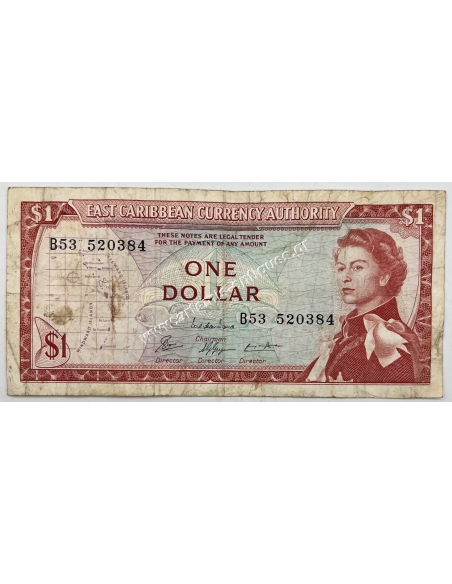 1 Dollar 1965 Elizabeth II Κράτη της Ανατολικής Καραϊβικής