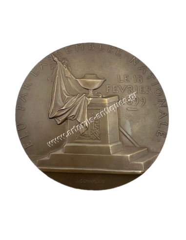 Emile Loubet President of the French Republic 1899 Medal by Chaplain