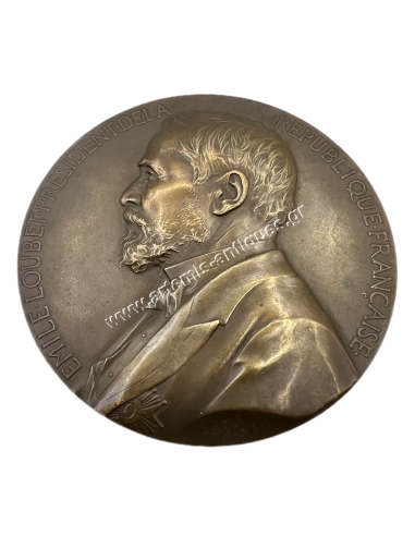 Emile Loubet Πρόεδρος της Γαλλικής Δημοκρατίας 1899 Μετάλλιο από τον Chaplain