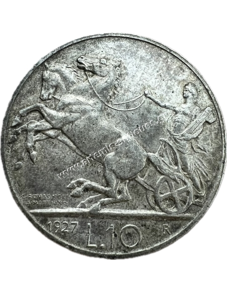 10 Lire 1927 Vittorio Emanuele III UNC Ιταλία