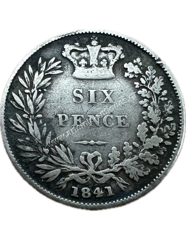 6 Pence 1841 Victoria Ηνωμένο Βασίλειο