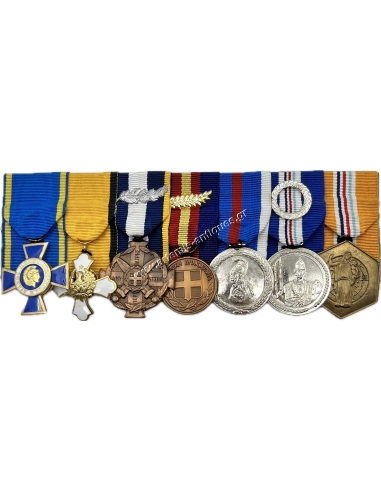 Hellenic Republic Navy Bar of 7 Medals